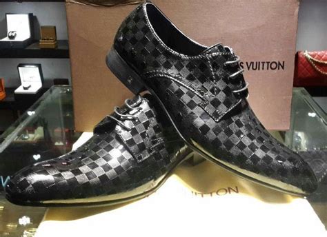 louis vuitton mens black dress shoes